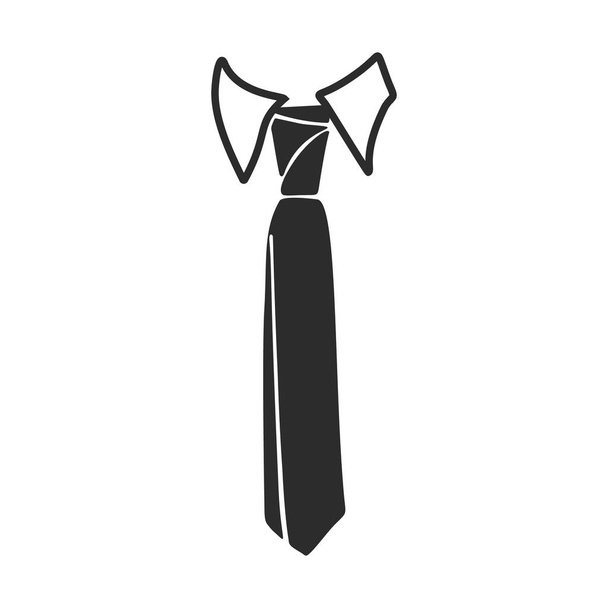 Γραβάτα εικονίδιο μόδας, απλό στυλ - Διάνυσμα, εικόνα
