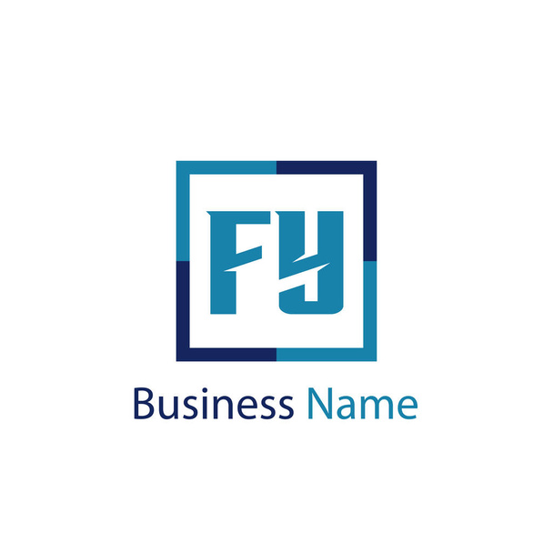 Initial Letter FY Logo Template Design - Vector, Image