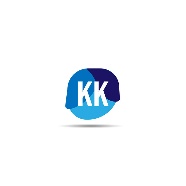 Eredeti levél Kk logó sablon Design - Vektor, kép