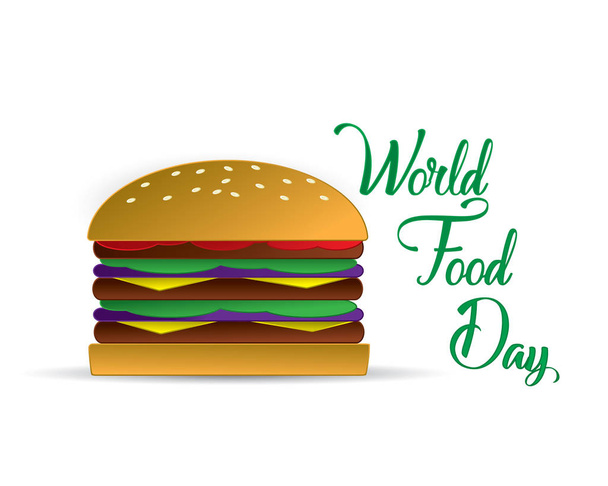 world food day food day illustration world food day vector - Vektor, kép