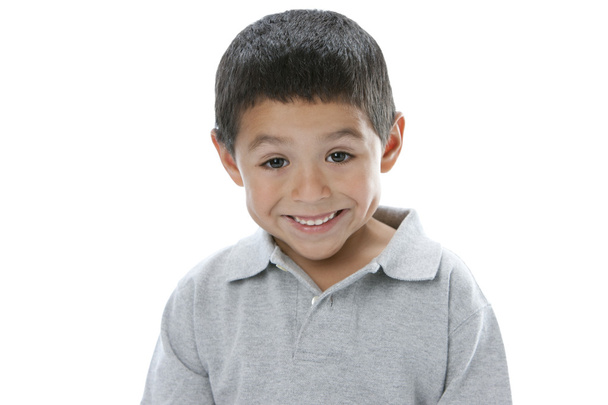 Portrait of surprised hispanic little boy - Foto, Imagem