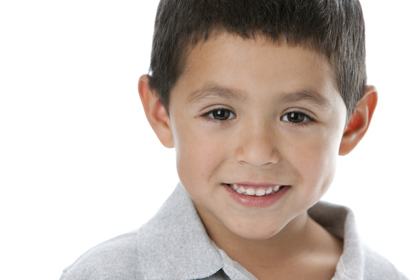 Headshot of smiling hispanic little boy - Zdjęcie, obraz