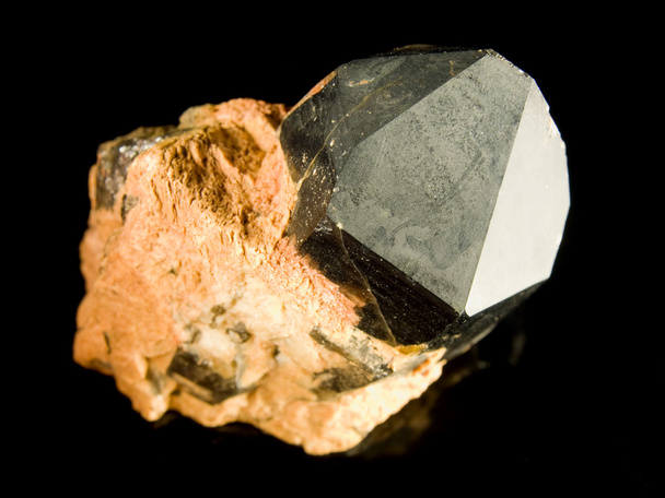 Cristal de cuarzo negro
 - Foto, Imagen