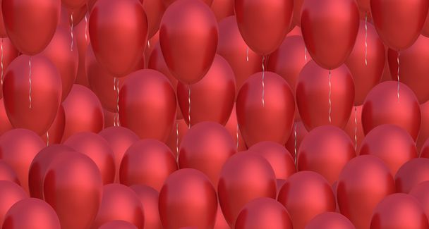 Balões vermelhos - Foto, Imagem