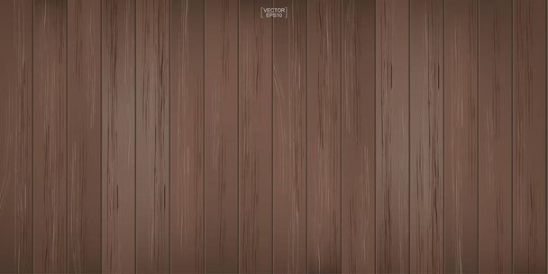 Patrón de madera marrón y textura para el fondo. Ilustración vectorial
. - Vector, imagen