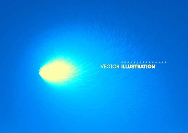 Deep blue underwater background. Modern screen design for mobile app and web design. Vector illustration. - Vecteur, image