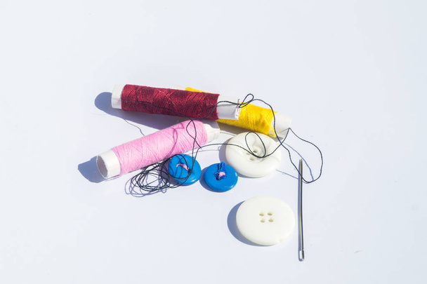 needle and thread, sewing accessories - Photo, Image