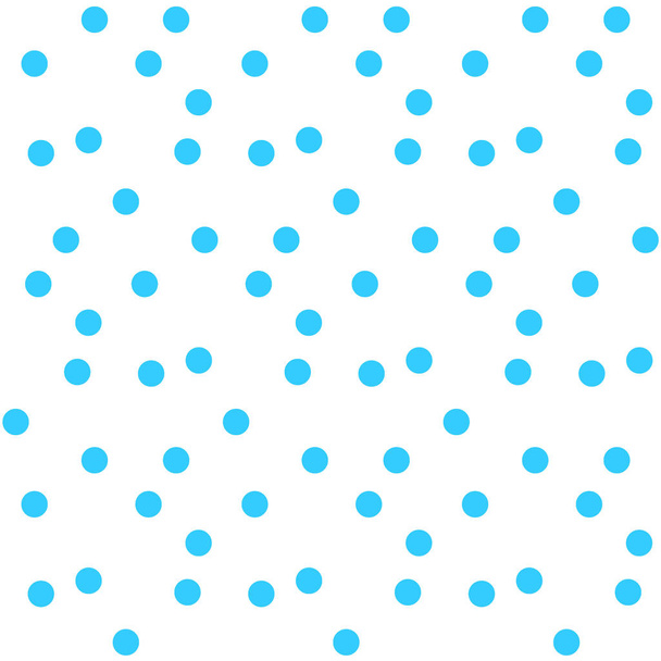 Pois aléatoires bleus sur fond blanc motif sans couture vecteur
 - Vecteur, image