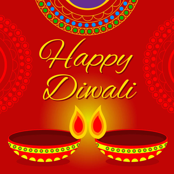 Happy Diwali - Diwali é um festival indiano de luz e bolachas
 - Vetor, Imagem