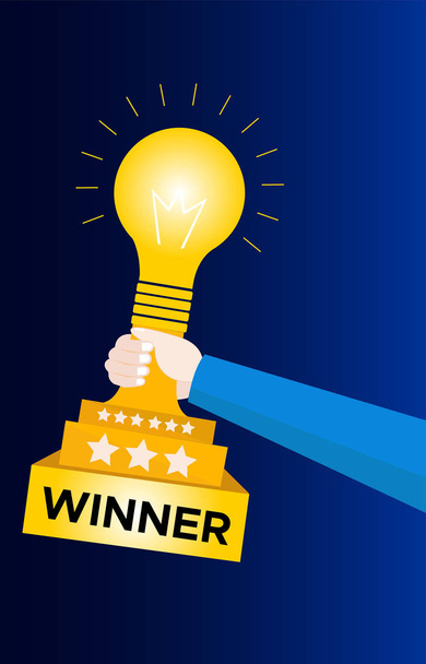 The Best Idea Trophy - Vector, Image