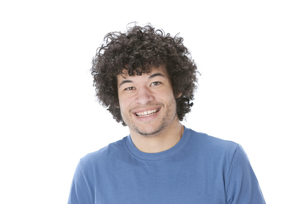 Smiling mixed race young man - Zdjęcie, obraz