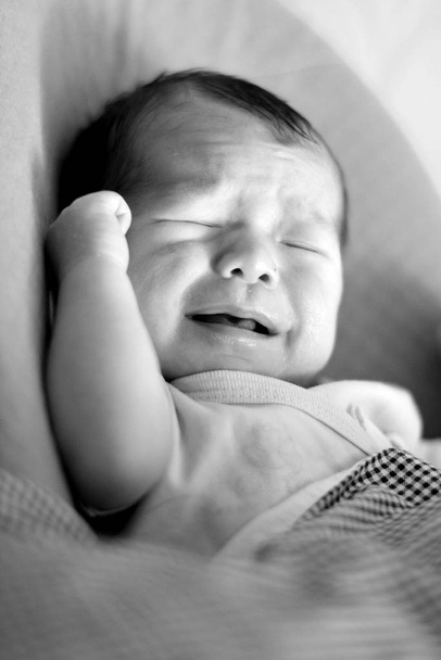 bebé de dos semanas llora
 - Foto, Imagen