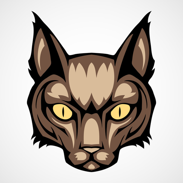 Vector illustration of a cat head - Vector, Imagen