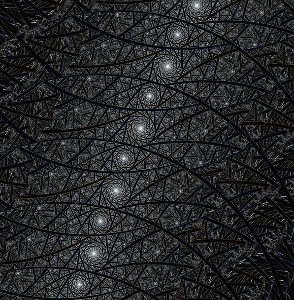 Spiralen, ringen en loops met textuur op achtergrond - Foto, afbeelding