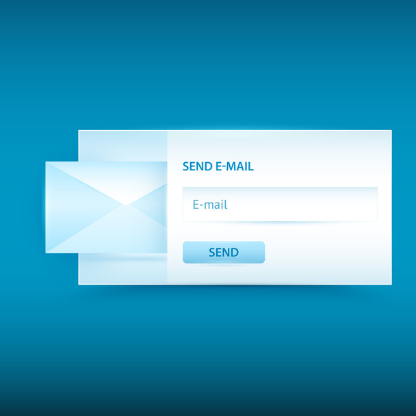 Formulaire d'envoi d'email vectoriel
 - Vecteur, image