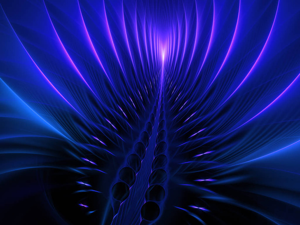 resumo fundo fractal caótico 3d renderização ilustração - Foto, Imagem
