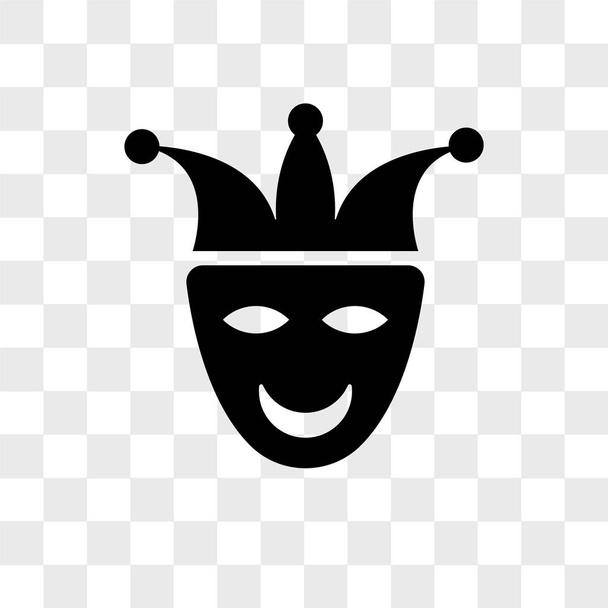 Joker Gesicht Vektor-Symbol isoliert auf transparentem Hintergrund, Joker - Vektor, Bild
