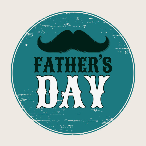 Fathers Day Holiday Poster with Mustache Silhouette. Mustaches Clipart. Paper Cutting Design. Mustache for barbershop. Mustache Advertising Sale Banner - Vektor, Bild