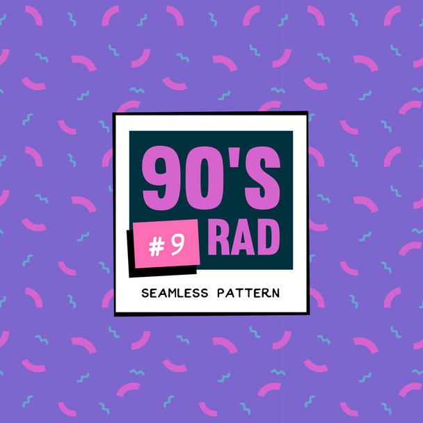The 90's Rad. 90's style seamless pattern. - Vecteur, image