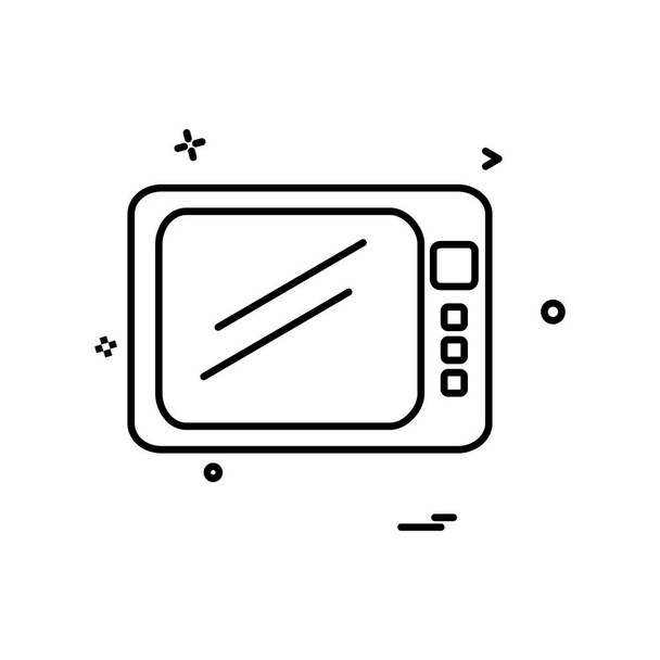TV icon design vector - Vector, Image