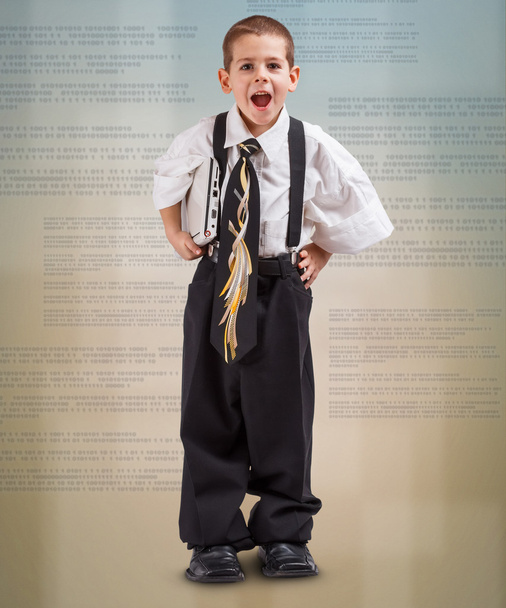 Boy in a business suit - Φωτογραφία, εικόνα