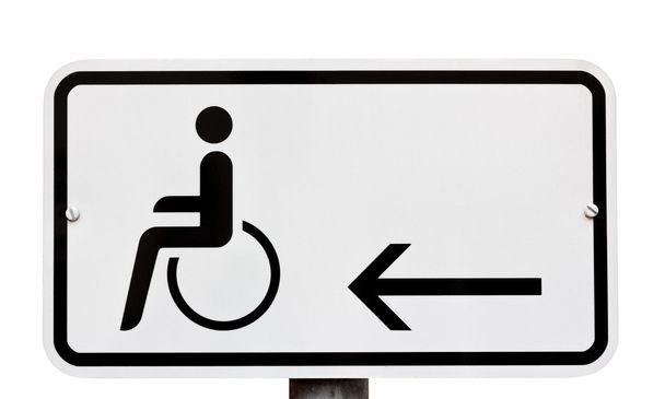 Segnaletica indicante disposizioni per disabili
 - Foto, immagini