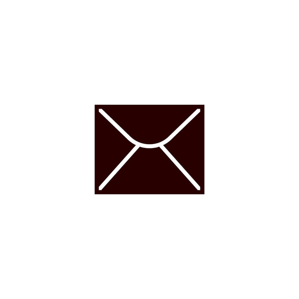 minimalistic vector icon of letter envelope - Vector, afbeelding