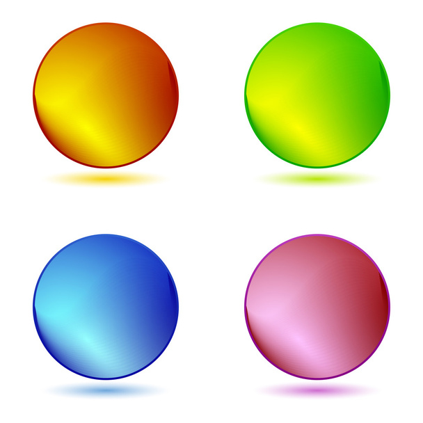 Color ring buttons - Vector, Image