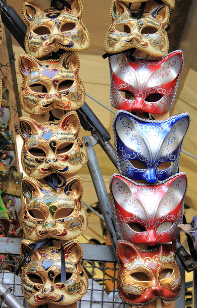 Weneckie maski karnawałowe - Zdjęcie, obraz