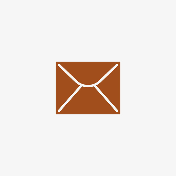 minimalistic vector icon of letter envelope - Vector, Image