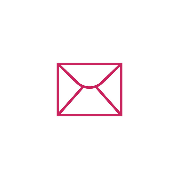 minimalistic vector icon of letter envelope - Vector, Imagen