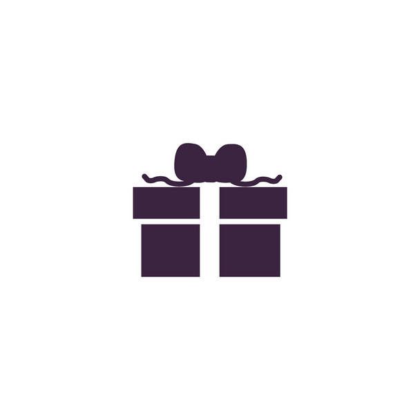 minimalisitc vector icon of gift box - Vector, imagen
