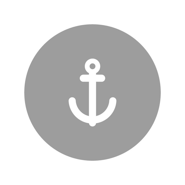 anchor flat icon, vector illustration - Vector, Image