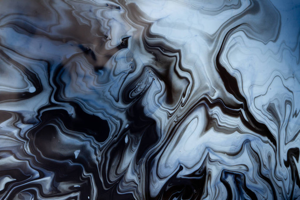 Surface of blue painting abstract mixed with some white - Φωτογραφία, εικόνα