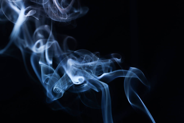 Abstract Smoke on Black Background - Foto, afbeelding