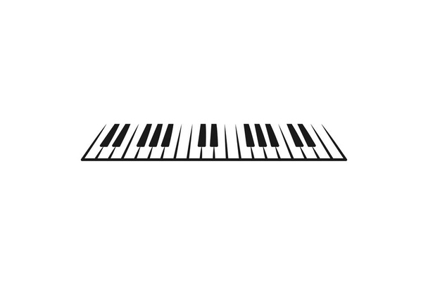 Πιάνο λογότυπο σχεδιασμό έμπνευση - Διάνυσμα, εικόνα