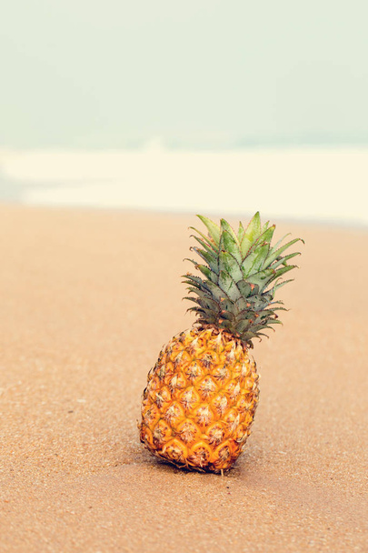 ananas kum üzerinde - Fotoğraf, Görsel