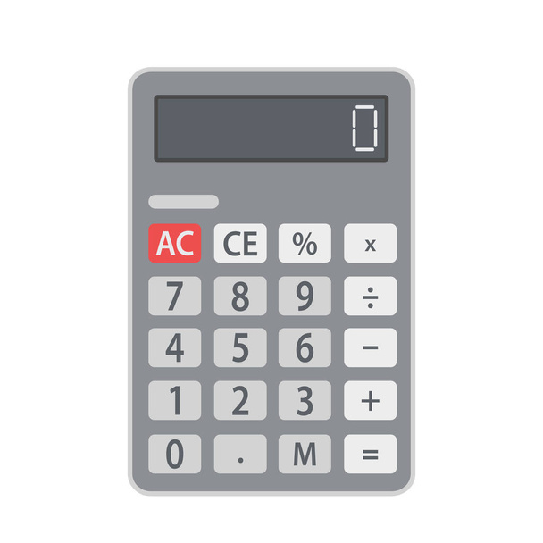 Business calculator flat icon, stock vector illustration - Vector, Image
