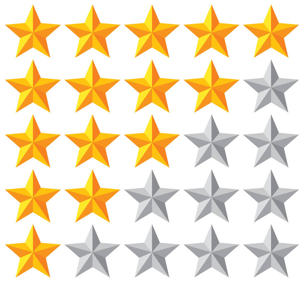 stars rating vector illustration  - Vektör, Görsel