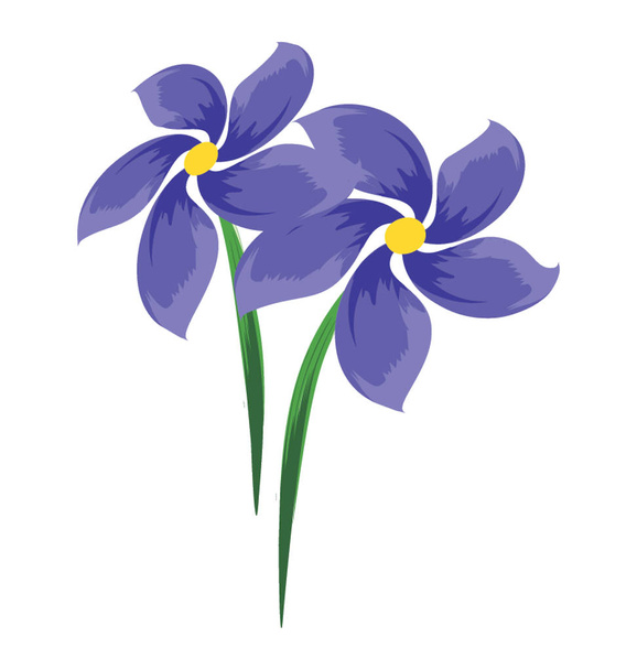bloodroot flower icon on white background  - Vector, Imagen