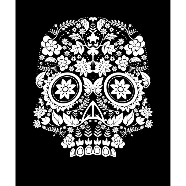 Day of the dead skull pattern - Vector, Image