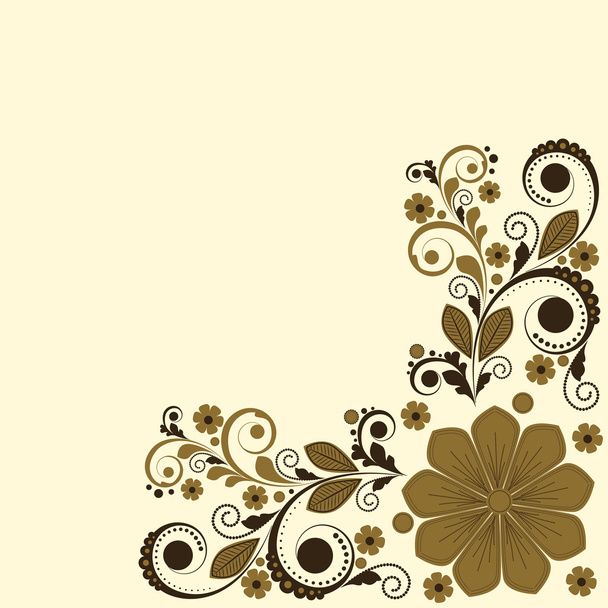 vector vintage floral background - Vecteur, image