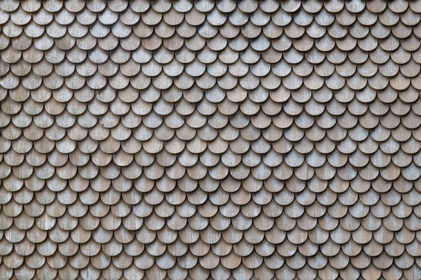 velho intempéries madeira telhadura textura fundo com curva terminar borda
 - Foto, Imagem