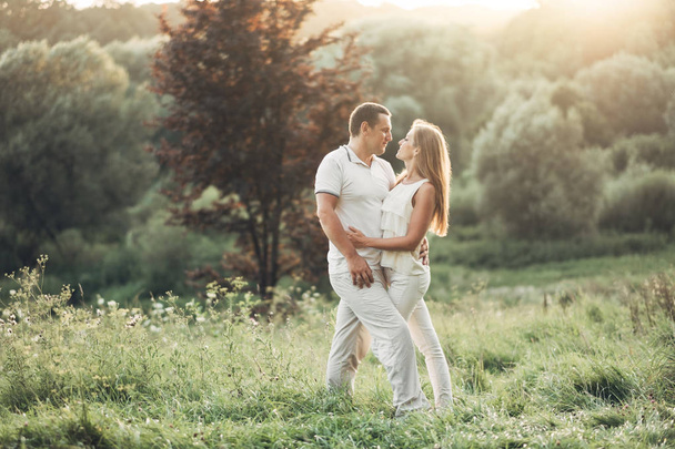 Outdoor Shot of Adult Couple in Love - Photo, Image