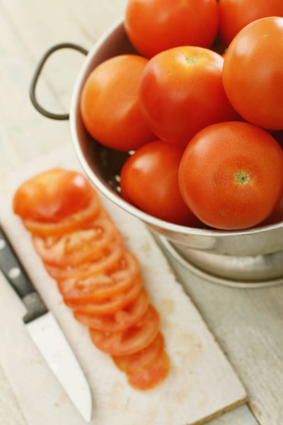 fresh ripe delicious tomatoes - Foto, Imagen