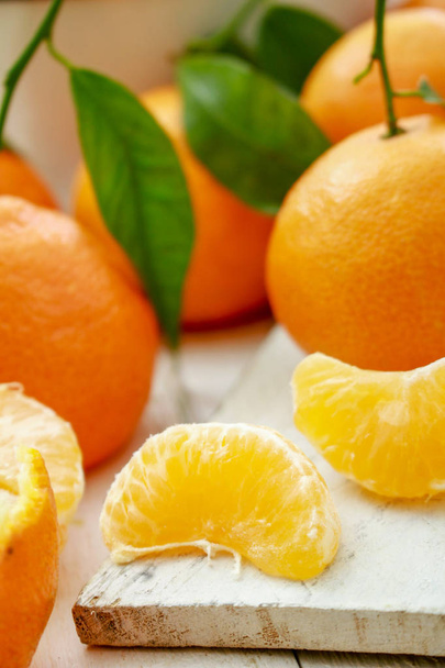 clementine orange fruit on the table - Фото, зображення