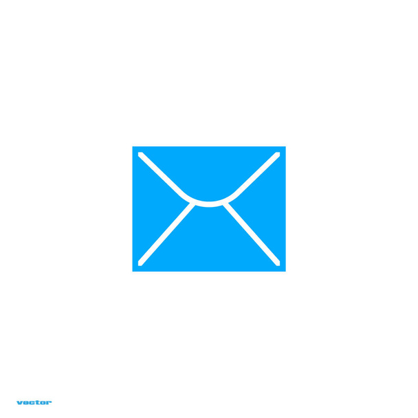 minimalistic vector icon of letter envelope - Vektör, Görsel