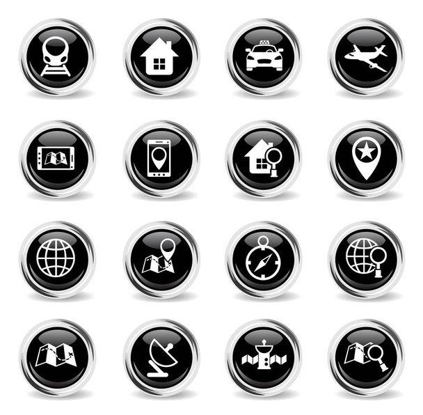 navigation icon set - Vecteur, image