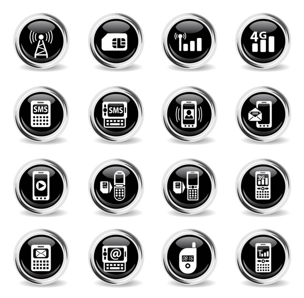 conjunto de iconos de conexión móvil
 - Vector, imagen