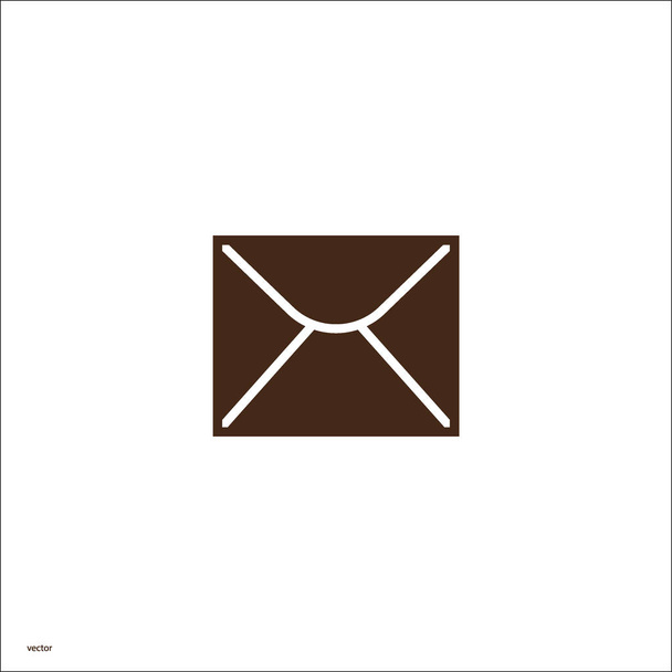 minimalistic vector icon of letter envelope - Vector, Image